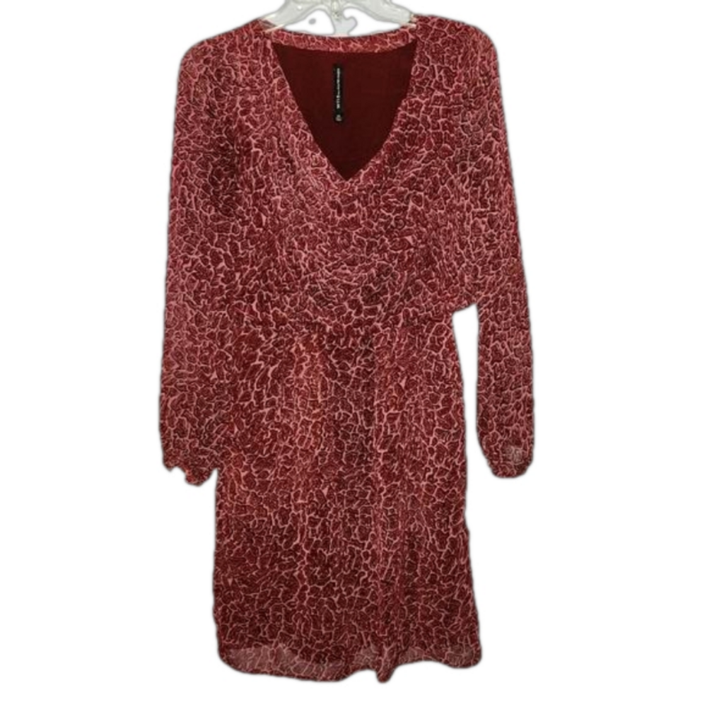 W118 by Walter Cowl Neck Dress XS